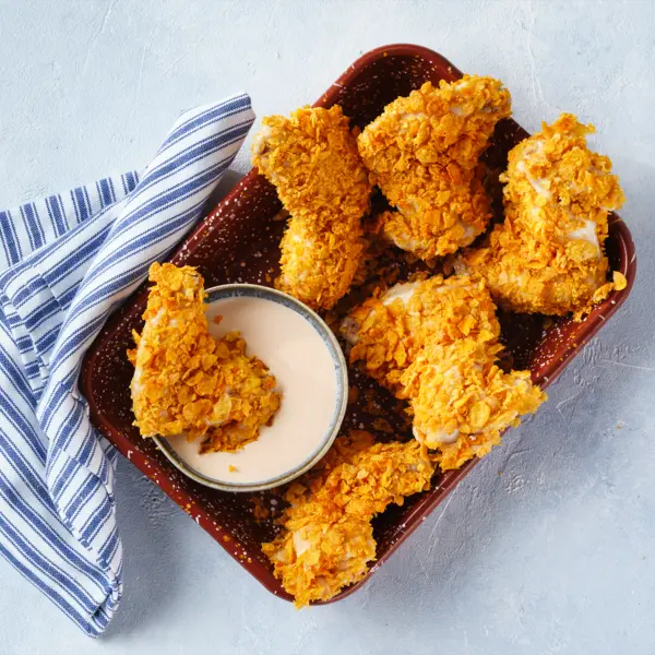 Knusprige Chicken Wings mit Dip