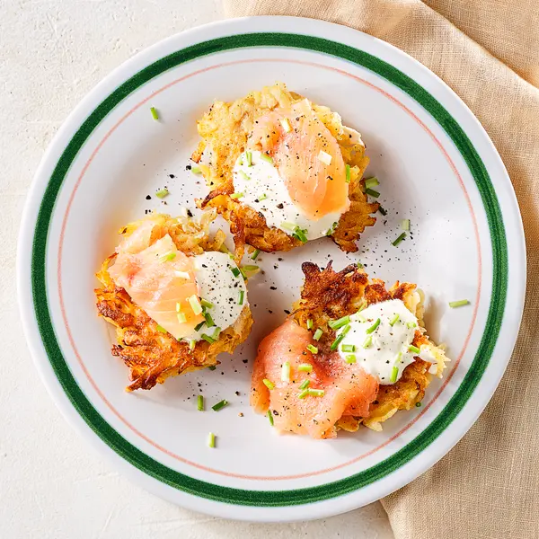 Röstis mit Lachs