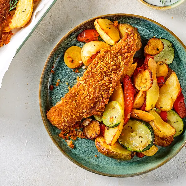 Knuspriger Fisch aus dem Ofen