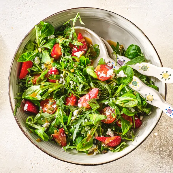 Schneller Erdbeersalat
