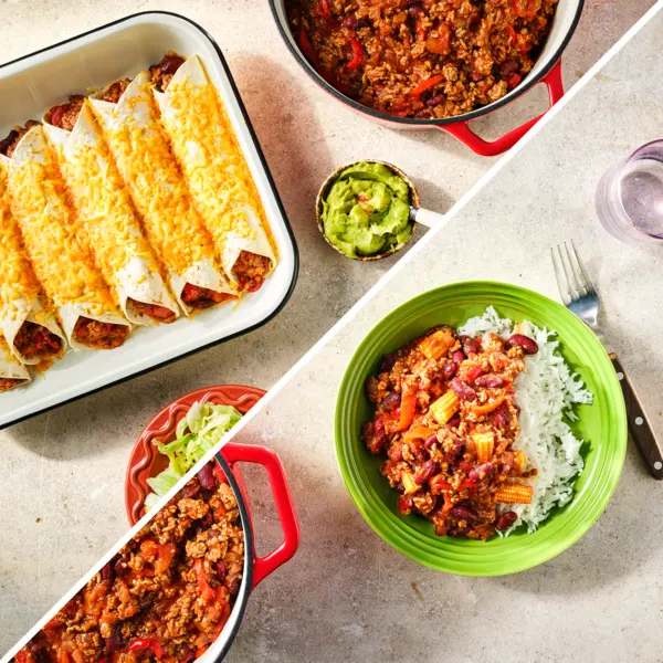 Chili con Carne + Enchilladas