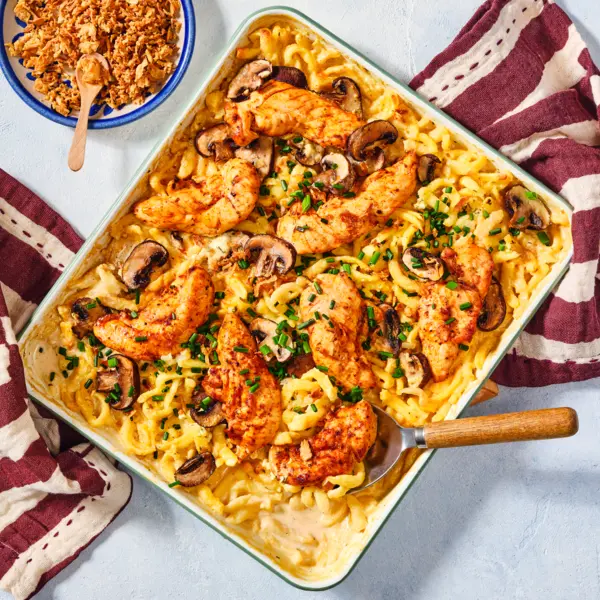 Spätzle-Rahm-Blech Züricher Art