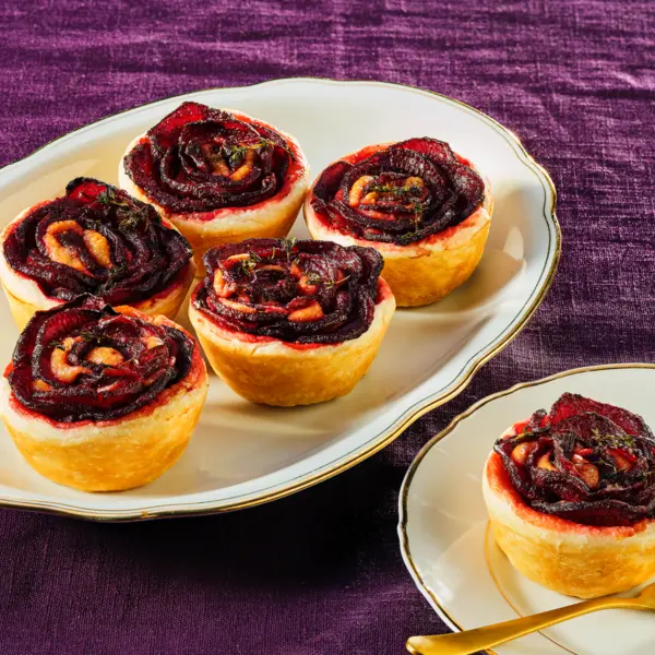 Rote-Bete-Tartlettes mit Thymian