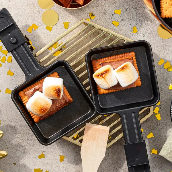 Süßes Marshmallow-Raclette